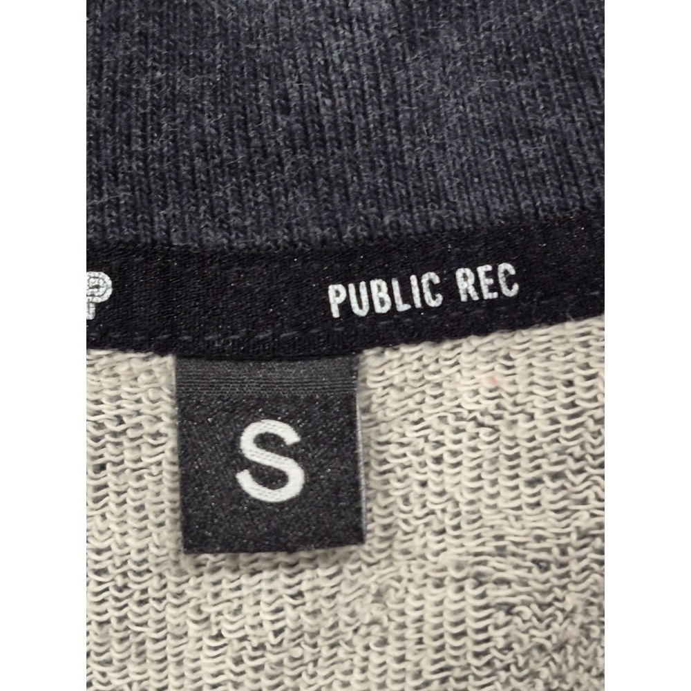 Public Rec Weekend Half Zip Pullover Dark Gray Pima Cotton Blend Men's S - Picture 4 of 5